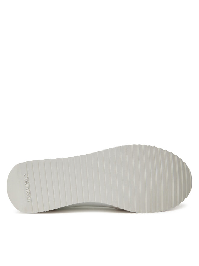 Calvin Klein Jeans Снікерcи Calvin Klein Jeans Retro Runner Sock Lace Up Ny-Su YM0YM01326 Білий