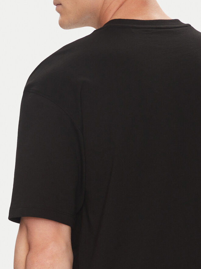 HUGO HUGO Póló Digraph 50542581 Fekete Oversize