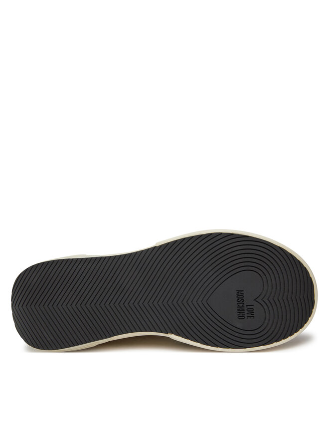 LOVE MOSCHINO Sneakersy LOVE MOSCHINO JA15395G1IIAB10A Écru