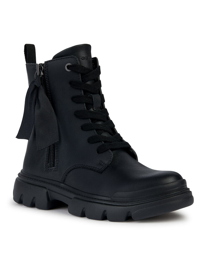 ぴょん Ciemnobrązowe botki z tkaniny na słupku FLYNN