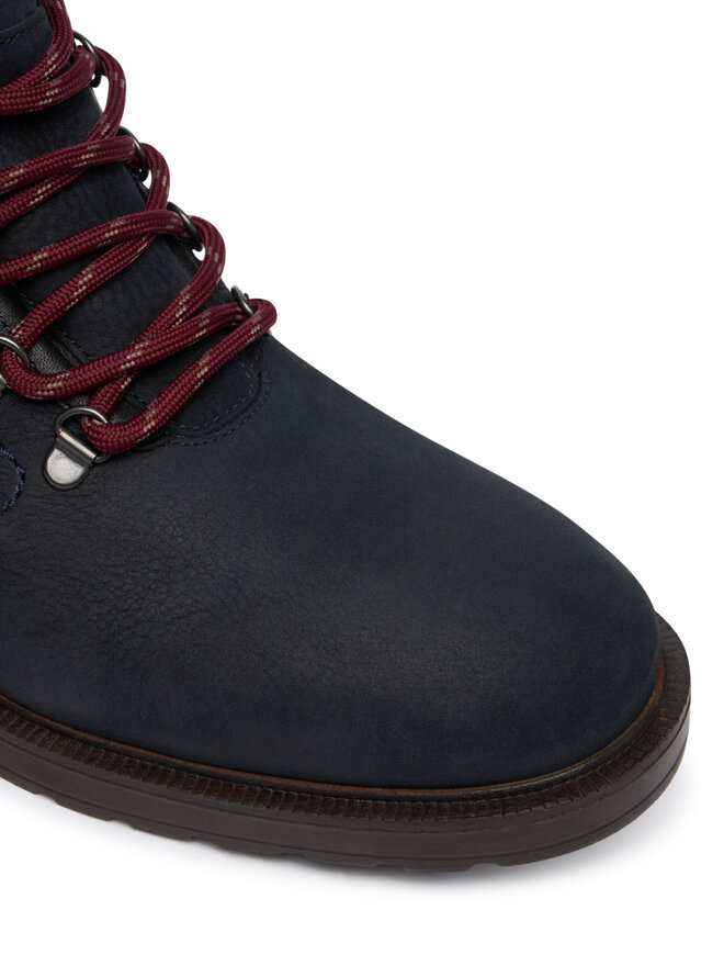 Tommy Hilfiger Schnürschuhe Tommy Hilfiger Cleated Hilfiger Wrm Hook Boot FM0FM05699 Dunkelblau