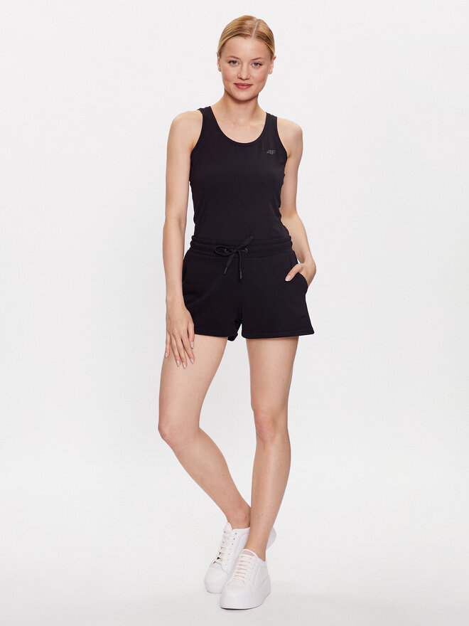4F 4F Τοπ 4FSS23TTSHF581 Μαύρο Regular Fit