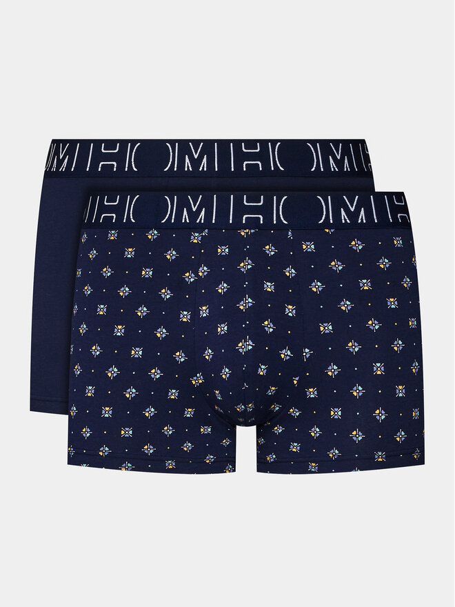 HOM HOM 2 darab boxer 402809 Sötétkék