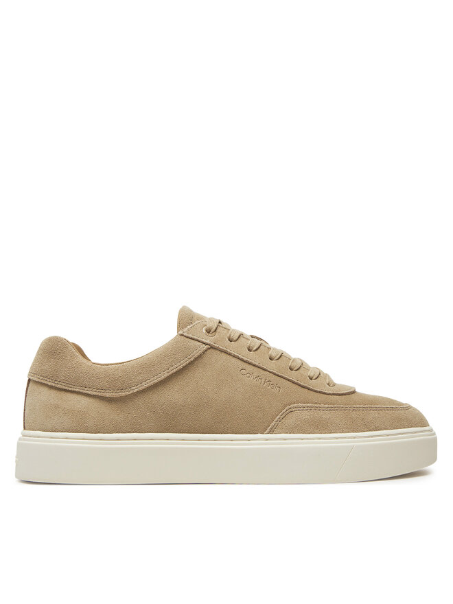 Calvin Klein Сникърси Calvin Klein Lace Up Suede HM0HM01792 Бежов