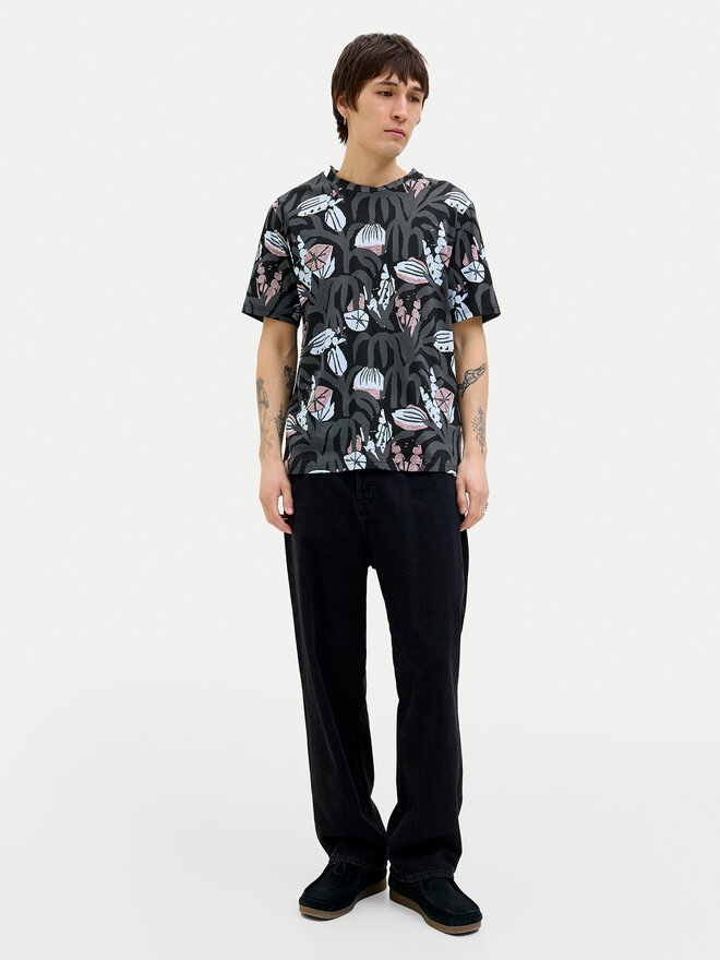 Jack&Jones Jack&Jones Marškinėliai Almeria 12276912 Juoda Regular Fit