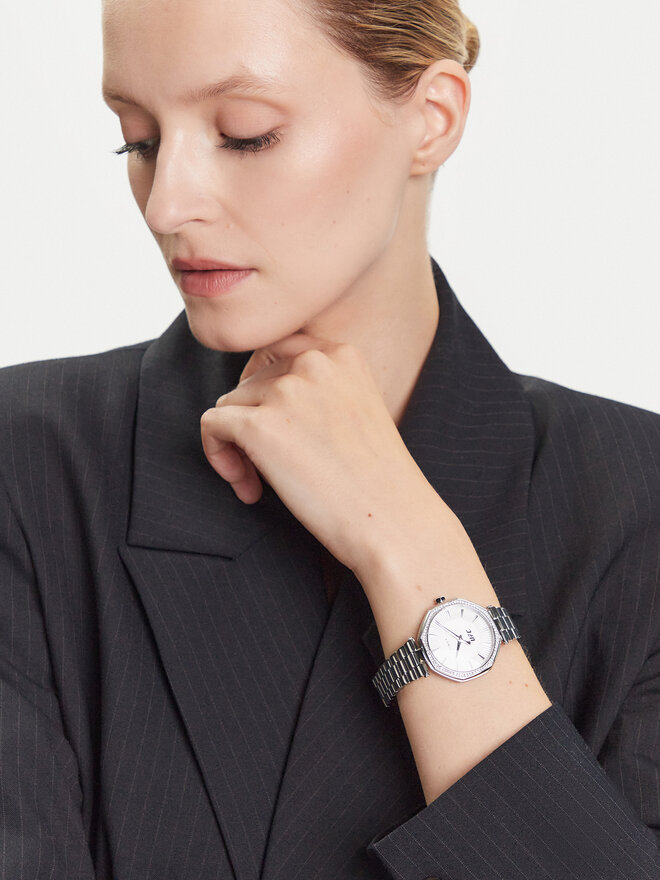 Timex Ročna ura Timex TW2V83200 Srebrna