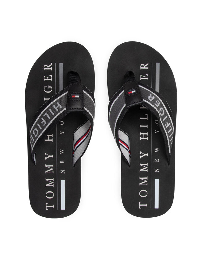 Tommy Hilfiger Джапанки Tommy Hilfiger Martime Beach Sandal FM0FM03978 Черен