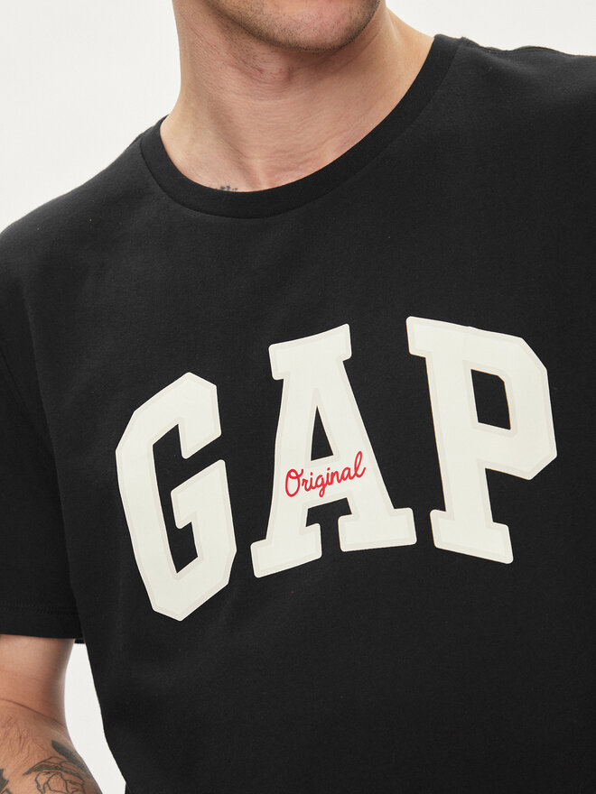 Gap Gap Marškinėliai 471777-07 Juoda Regular Fit