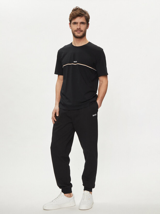 BOSS BOSS Camiseta Unique 50515395 Negro Regular Fit