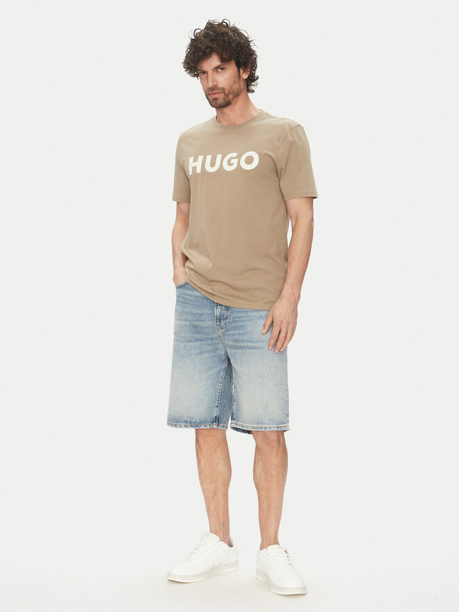 HUGO HUGO Футболка Dulivio 50467556 Бежевий Regular Fit