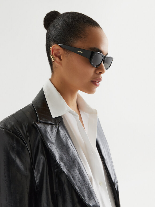 JACQUEMUS Sončna očala JACQUEMUS JAC2C1SUN Črna