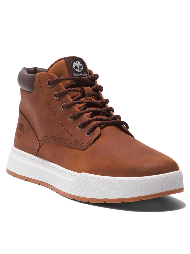 Timberland Μποτίνια Timberland Maple Grove Lthr Chk TB0A297Q3581 Καφέ
