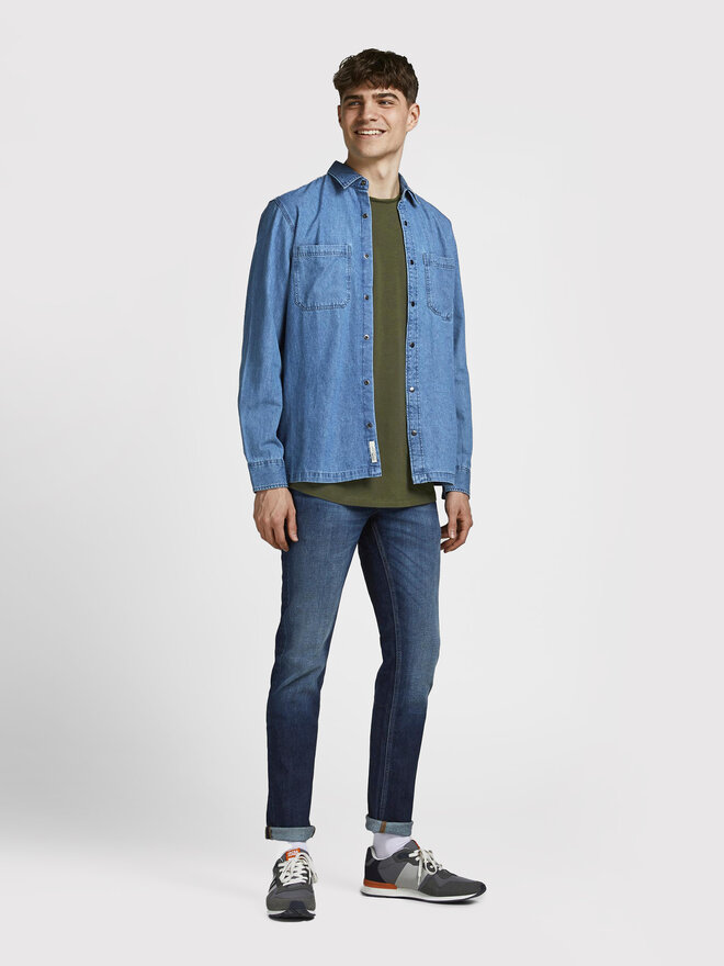 Jack&Jones Jack&Jones Marškinėliai Basher 12182498 Žalia Regular Fit