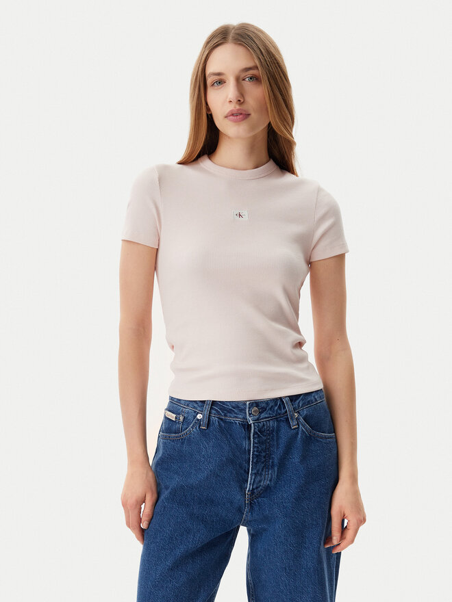 Calvin Klein Jeans Calvin Klein Jeans Футболка J20J225245 Рожевий Slim Fit