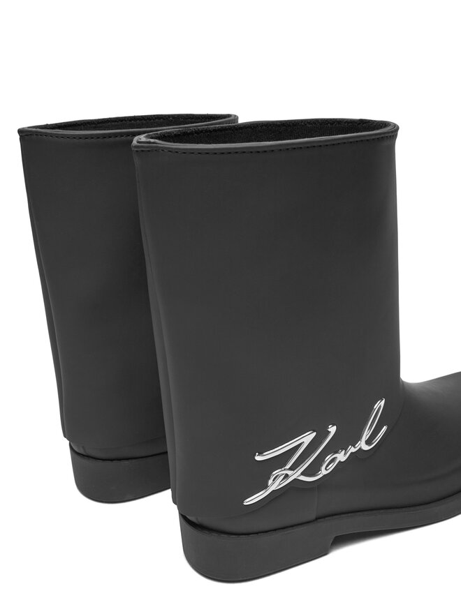 KARL LAGERFELD Гумени ботуши KARL LAGERFELD Kalosh KL47064 Черен
