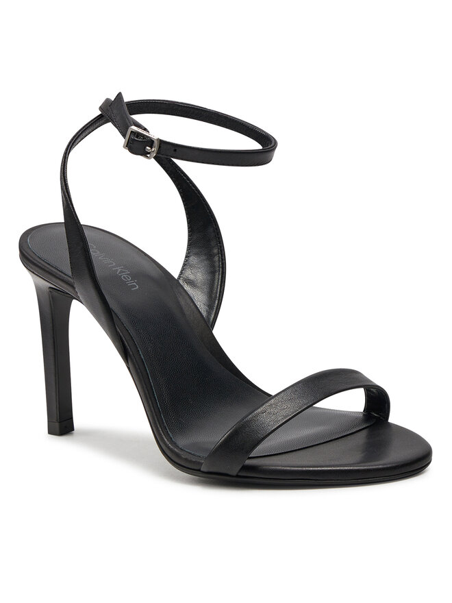 Calvin Klein Sandále Calvin Klein Heel Sandal 90 Lth HW0HW01945 Čierna