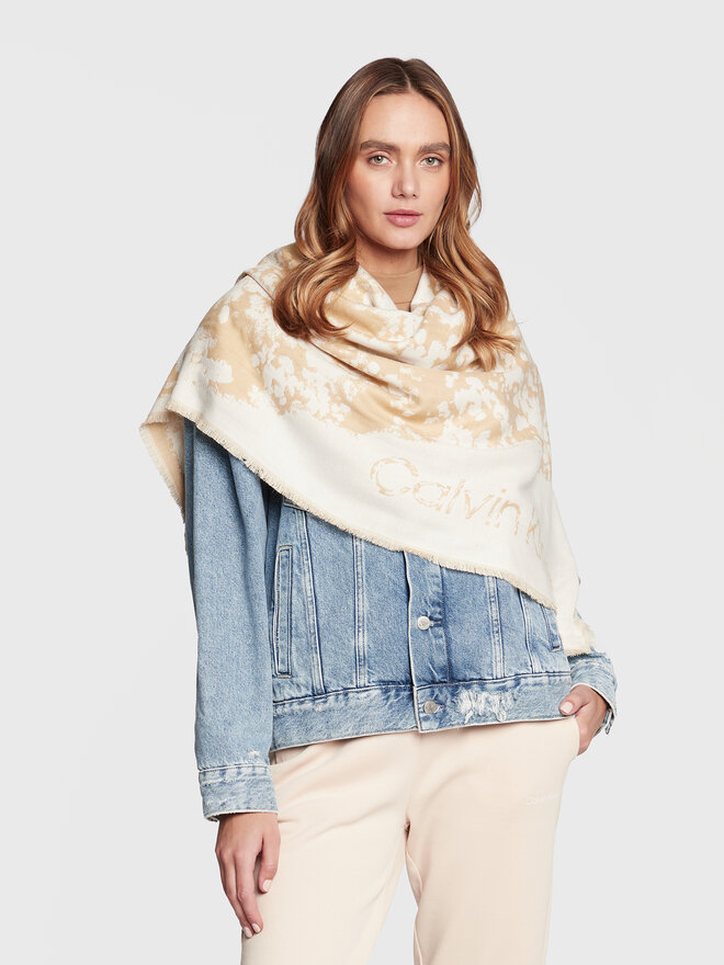 Foulard Calvin Klein Seasonal Logo K60K609934 Beige
