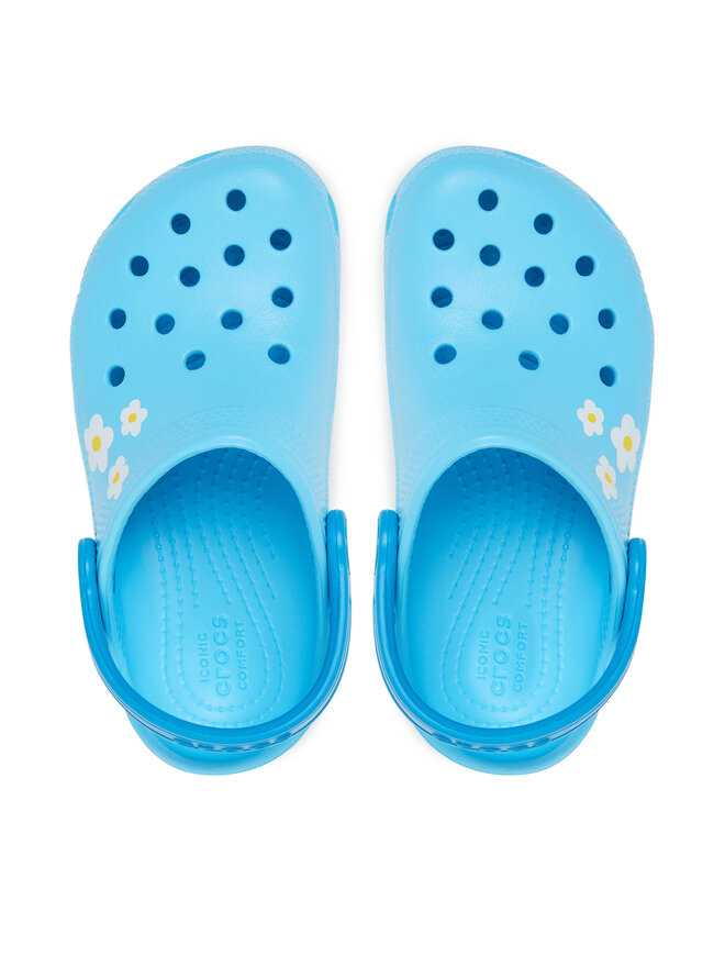 Crocs Šlepetės Crocs Classic Daisy Clog 211257 Mėlyna