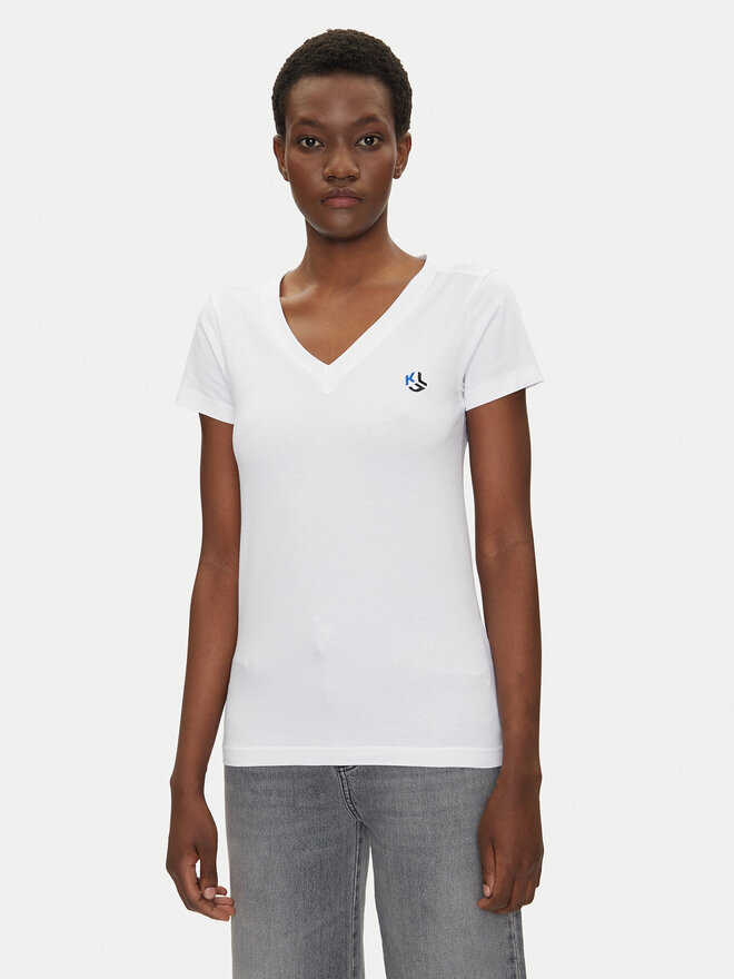 Karl Lagerfeld Jeans Karl Lagerfeld Jeans T-Shirt A2W17097 Λευκό Regular Fit