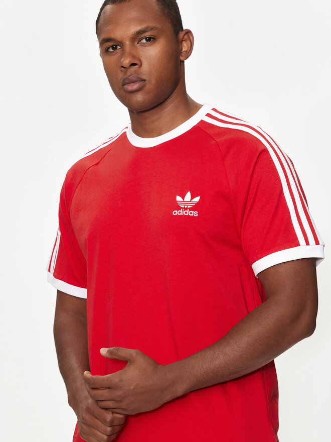 adidas adidas Marškinėliai Adicolor Classics 3-Stripes T-Shirt IA4852 Raudona Regular Fit