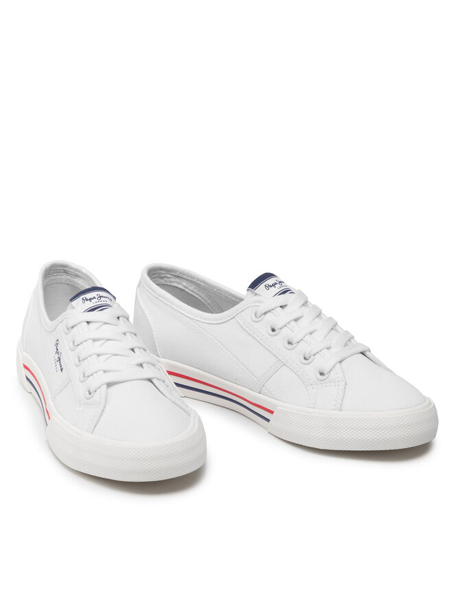 Pepe Jeans Tenisky Pepe Jeans Brady W Basic PLS31287 Biela