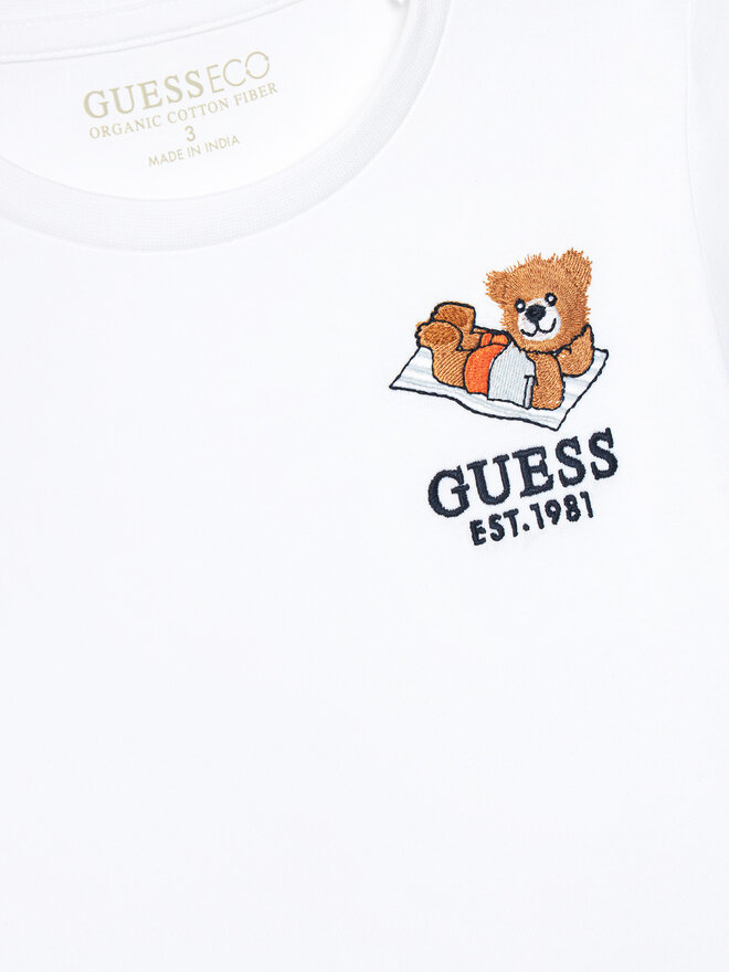 Guess Guess Póló N5GI08 K8HM4 Fehér Regular Fit