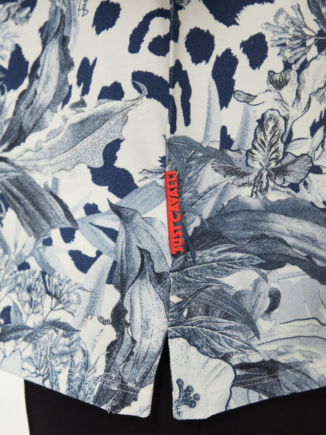 Just Cavalli Just Cavalli Поло 76OAG6RL Голубий Regular Fit