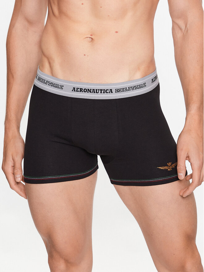 Aeronautica Militare Aeronautica Militare 2er-Set Boxershorts AM1UBX004 Schwarz