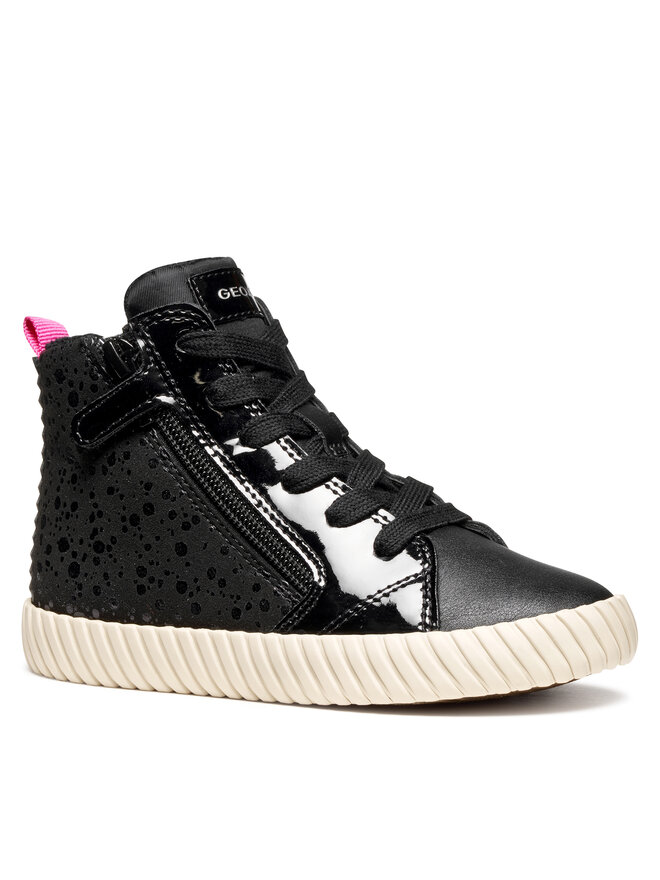 Geox Sneakersy Geox J Mirroless J46MNA 0AU02 C9999 M Černá