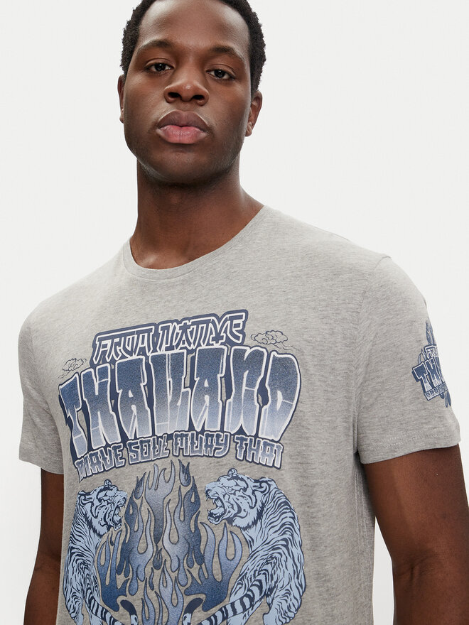 Brave Soul Brave Soul T-shirt MTS-149SKEN Siva Regular Fit
