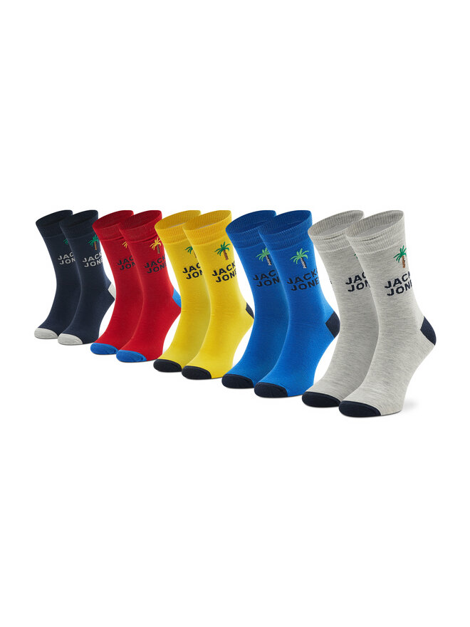 Jack&Jones Vyriškų ilgų kojinių komplektas (5 poros) Jack&Jones Jaczoey 12217535 Spalvota