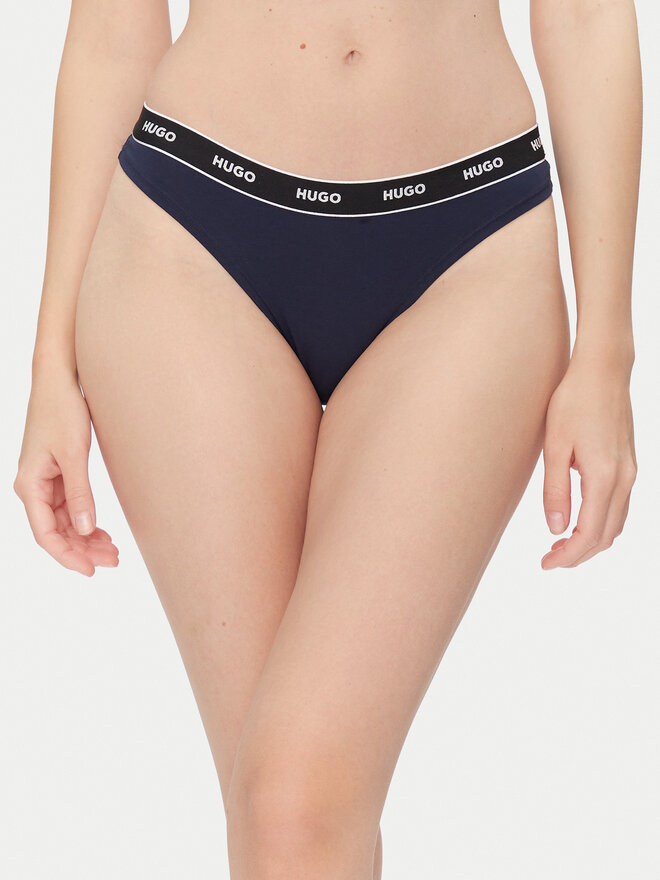 HUGO HUGO Σετ 3 τεμάχια στρίνγκ Triplet Thong Stripe 50545680 Έγχρωμο
