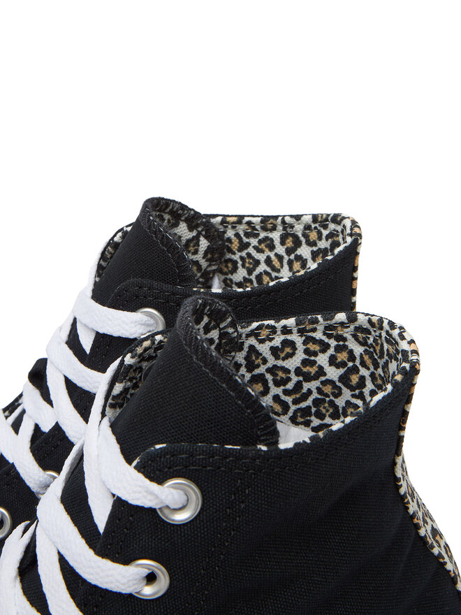Converse Sneakers aus Stoff Converse Chuck Taylor All Star Leopard A14940C Schwarz
