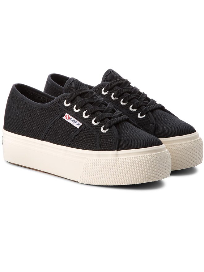 Superga linea up and down black on sale