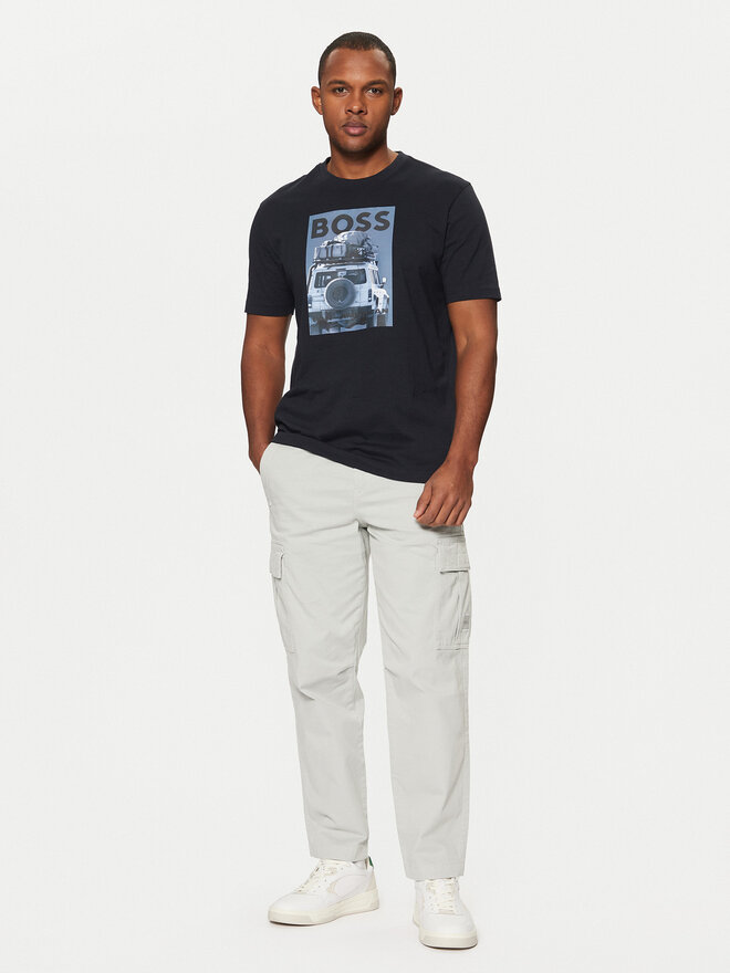 BOSS BOSS T-Shirt Te_Mextour 50535079 Dunkelblau Regular Fit