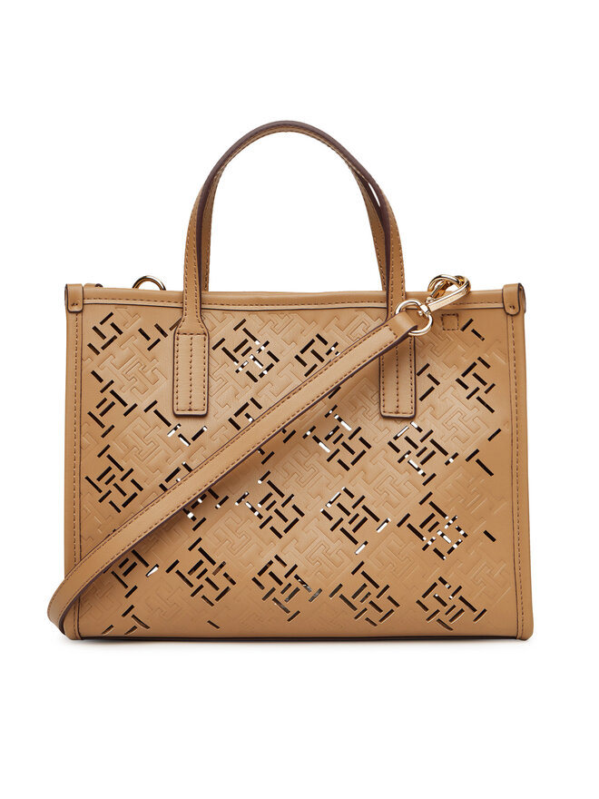 Tommy Hilfiger Handtasche Tommy Hilfiger Th City Mini AW0AW17500 Braun