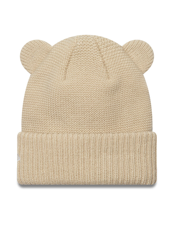 New Era Шапка New Era Teddy Bear Ears Cuff Knit Beanie 60580793 Бежов