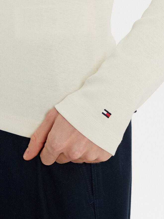 Tommy Hilfiger Tommy Hilfiger Poloshirt WW0WW45308 Écru Slim Fit