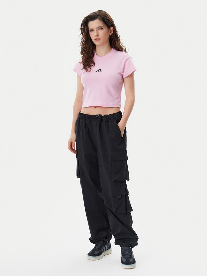 adidas adidas Marškinėliai Future Icons Small Logo Baby JE4003 Rožinė Slim Fit