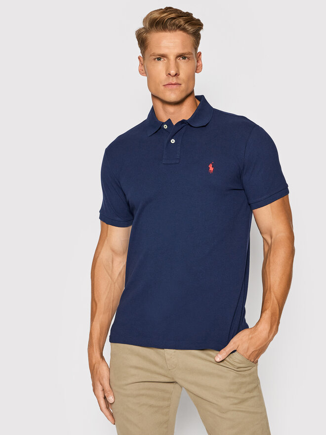 Polo Ralph Lauren Polo Ralph Lauren Poloshirt Core Replen 710782592 Dunkelblau Custom Slim Fit