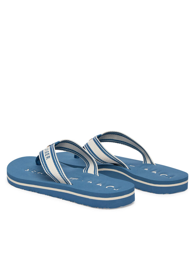 Tommy Hilfiger Zehentrenner Tommy Hilfiger Th Webbing Summer Sandal FW0FW09193 Blau