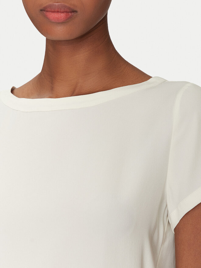 Marella Marella Camiseta Inn 2515111021 Écru Regular Fit