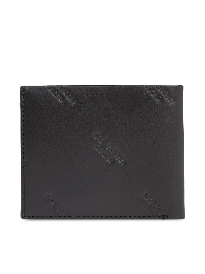 Calvin Klein Jeans Велике Чоловіче Портмоне Calvin Klein Jeans Logo Print Bifold Id K50K511814 Чорний