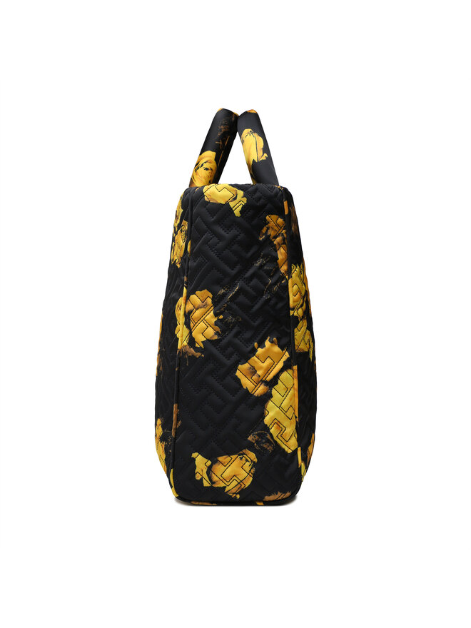 Tommy Hilfiger Ročna torba Tommy Hilfiger Flow Tote Floral AW0AW14380 Črna