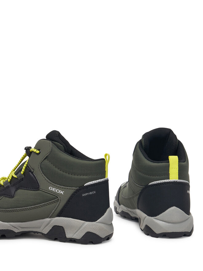 Geox Schnürschuhe Geox J Magnetar Boy B Abx J463ZC 050FU C0914 S Dunkelgrün