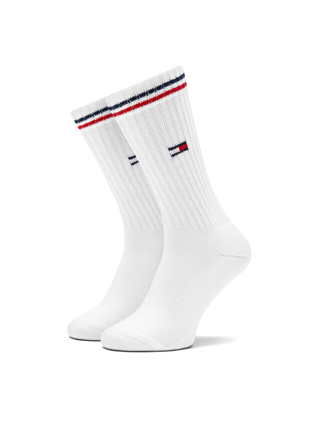 Tommy Hilfiger 2 pares de calcetines altos para mujer Tommy Hilfiger 701228176 Blanco