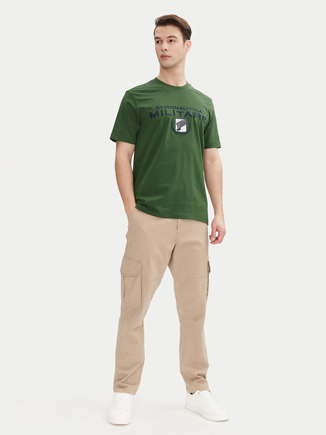 Aeronautica Militare Aeronautica Militare Футболка 251TS2379J674 Зелений Regular Fit