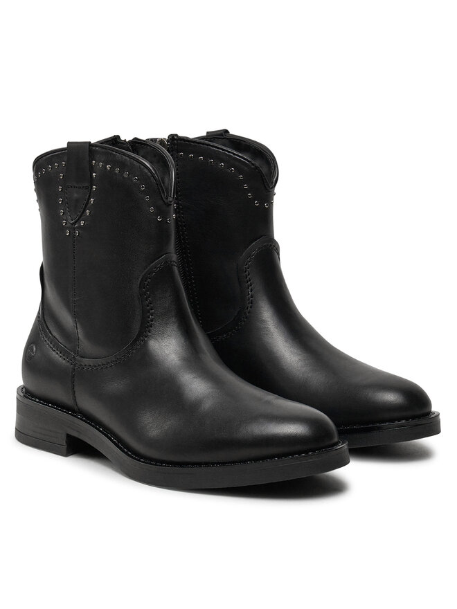 Tamaris Μποτάκια Tamaris 1-25003-43 Μαύρο