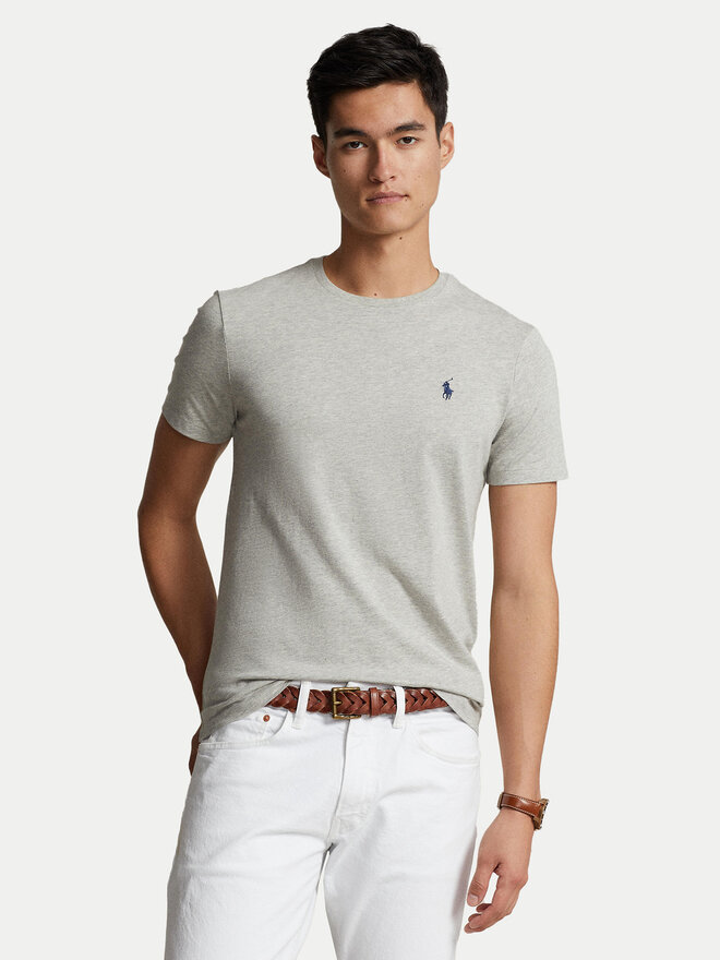 Polo Ralph Lauren Polo Ralph Lauren Футболка Bsr 710680785 Сірий Custom Slim Fit