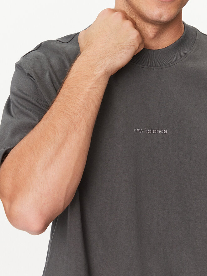 New Balance New Balance T-Shirt Athletics Linear T-Shirt MT33560 Μαύρο Regular Fit
